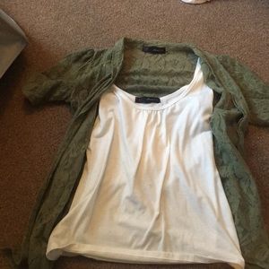 Tank top with sweater